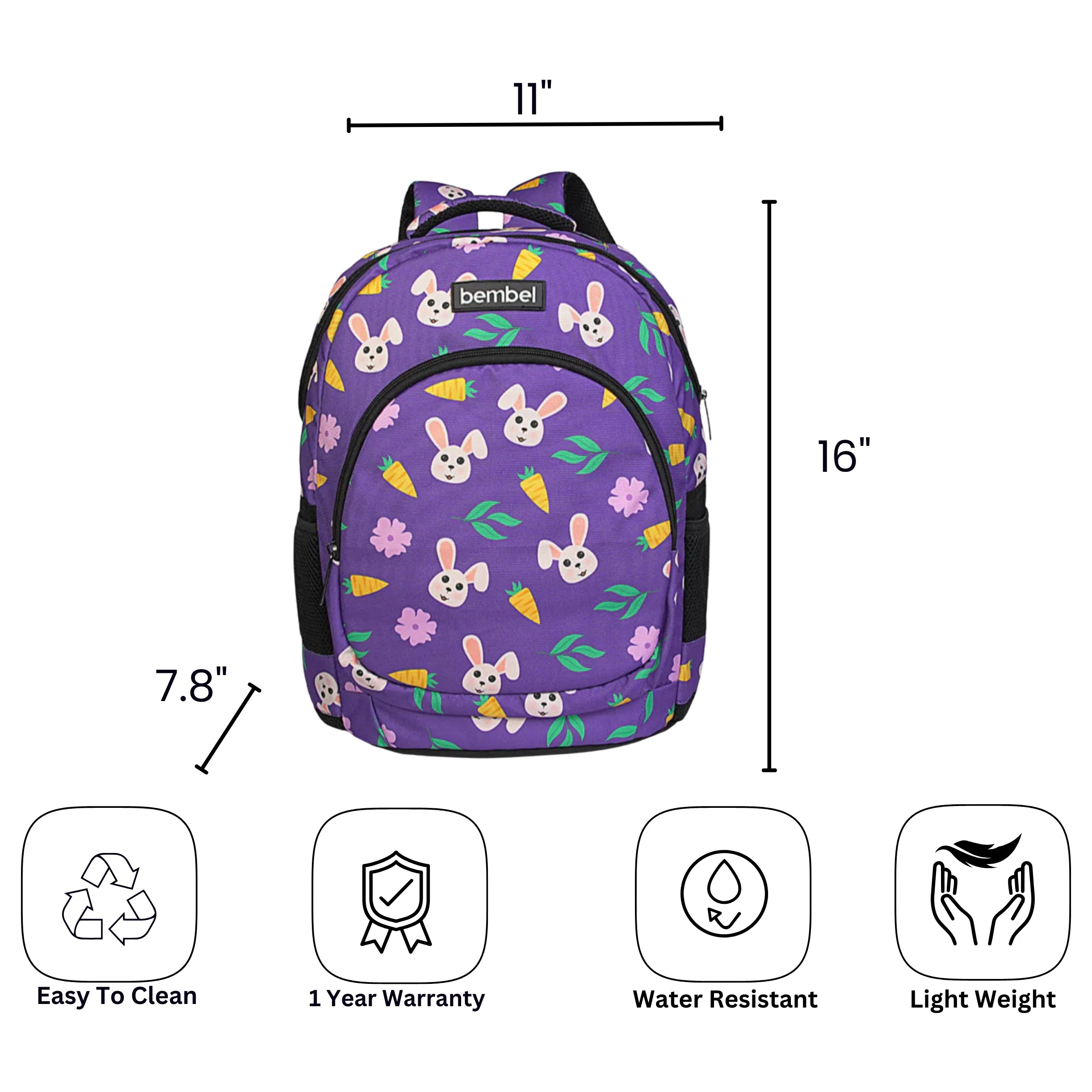 Bembel 16" Backpack - Bunny - Image 6