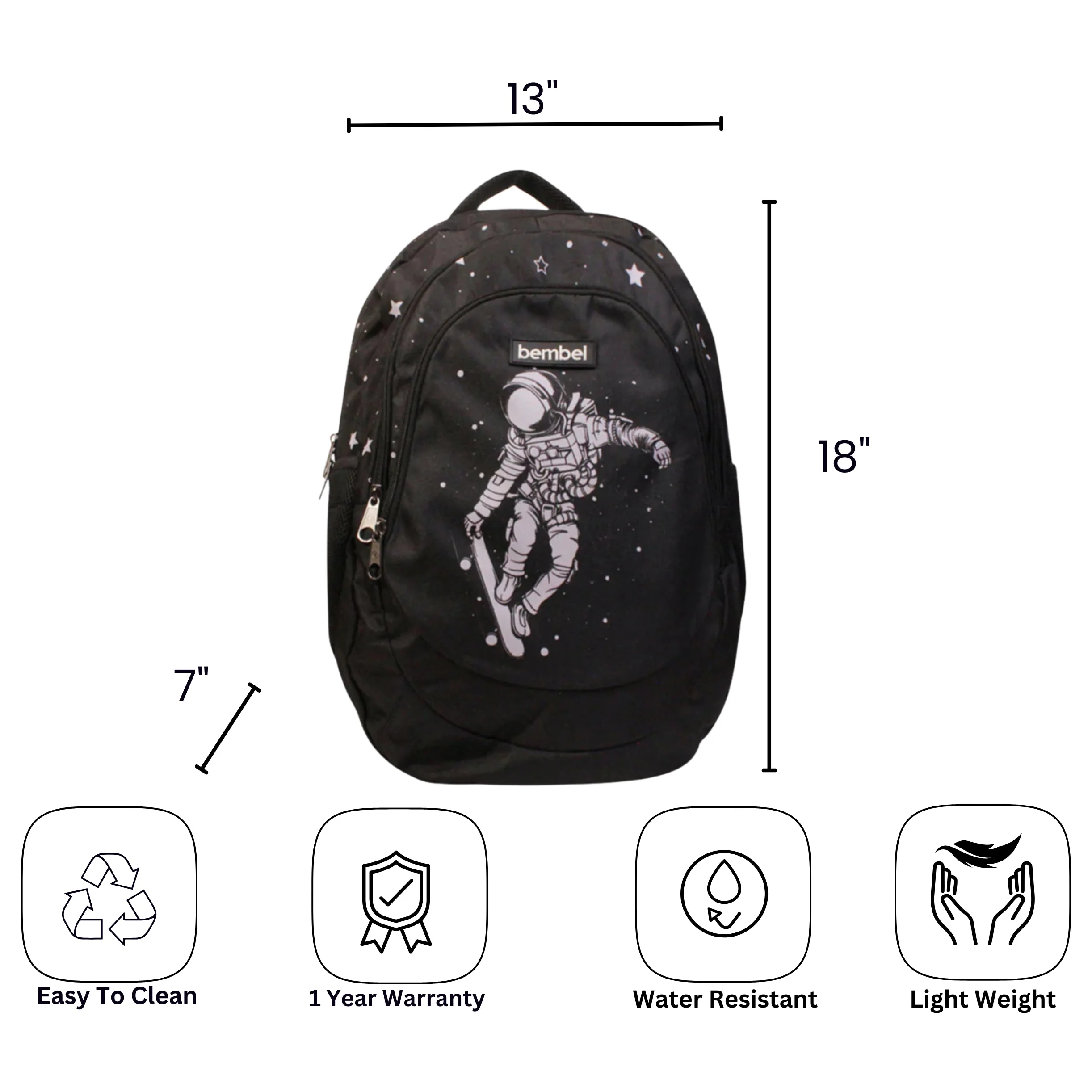 Bembel 18" Backpack - Astronaut - Image 7