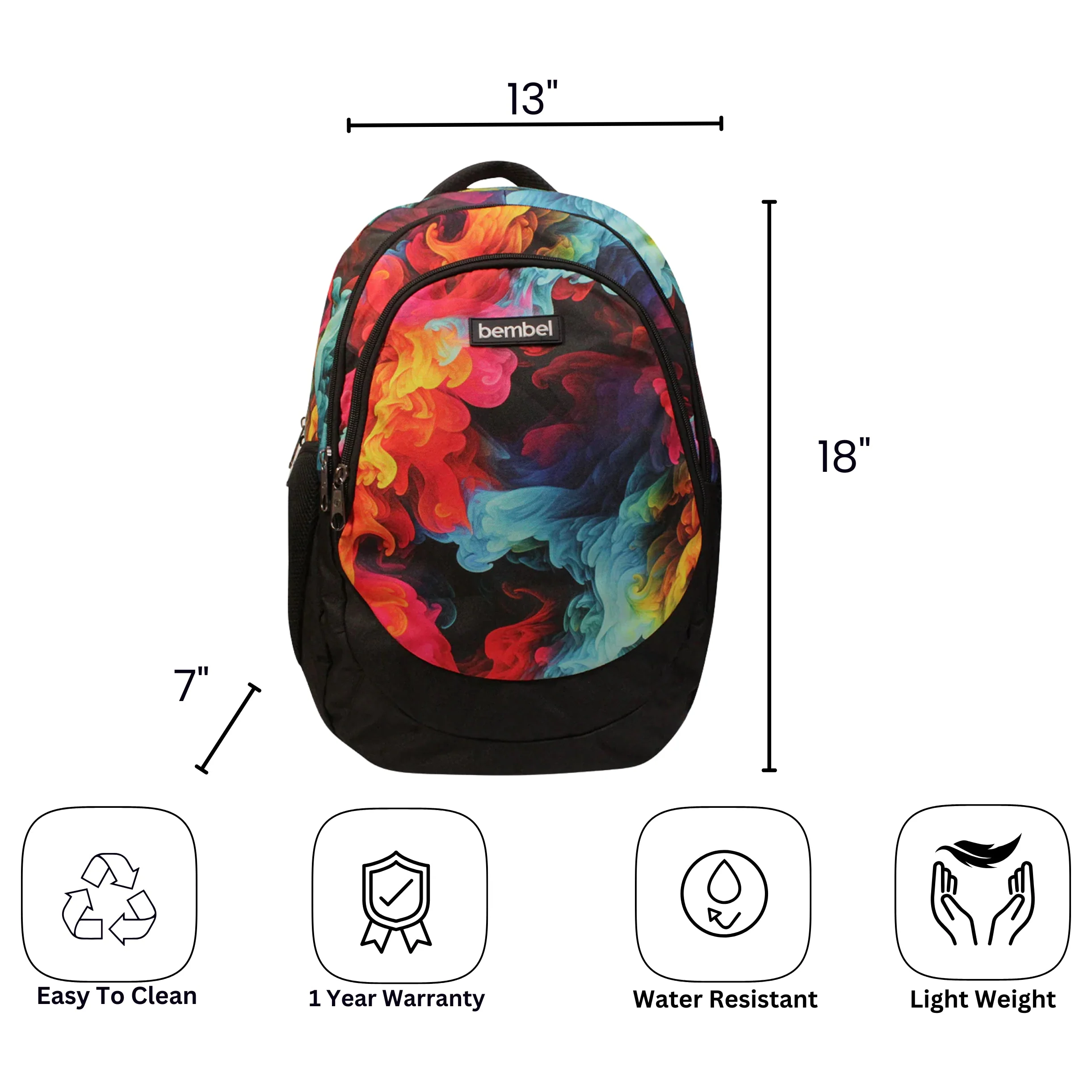 Bembel 18" Backpack - Smoke - Image 7