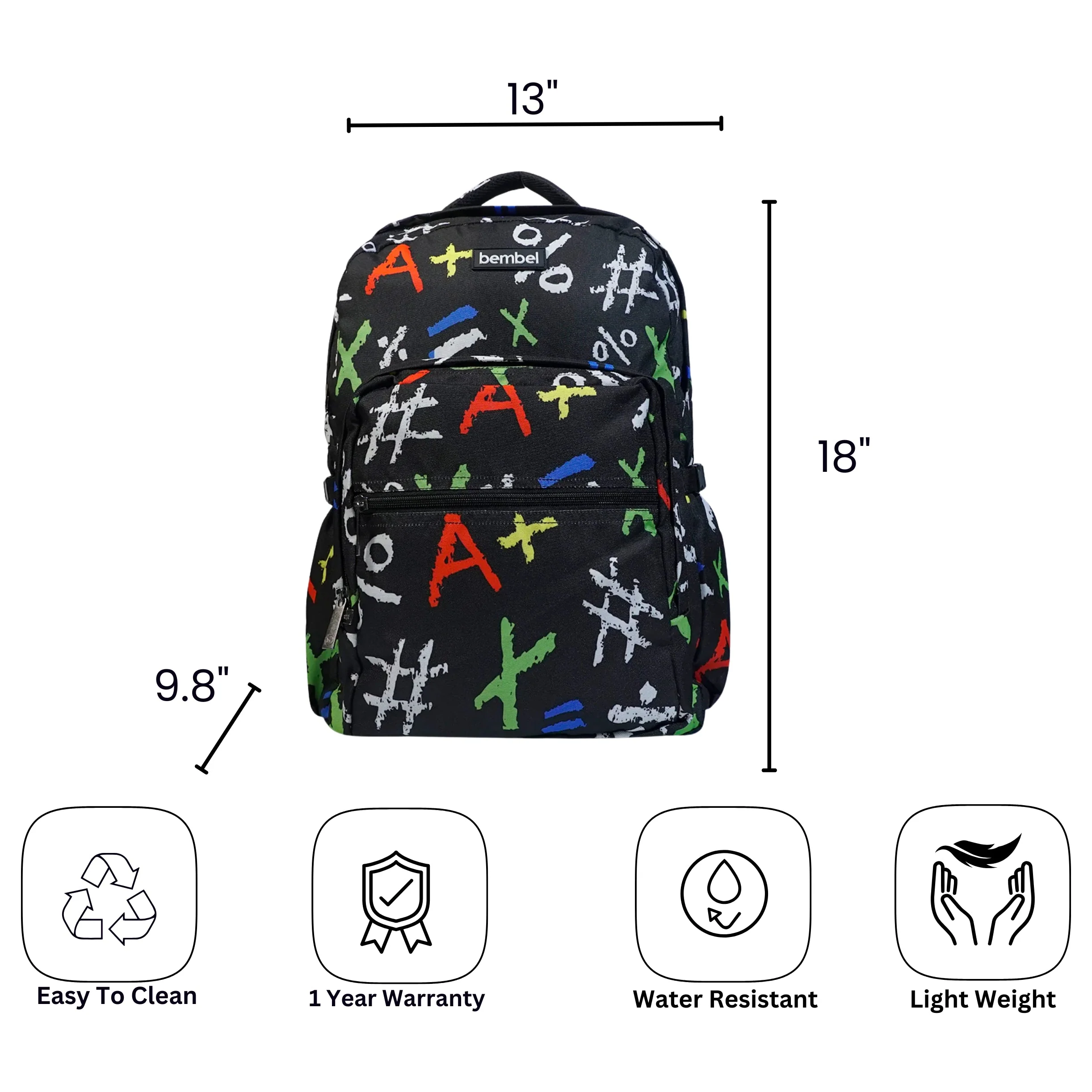 Bembel 18" Backpack - Tic Tac Toe - Image 6