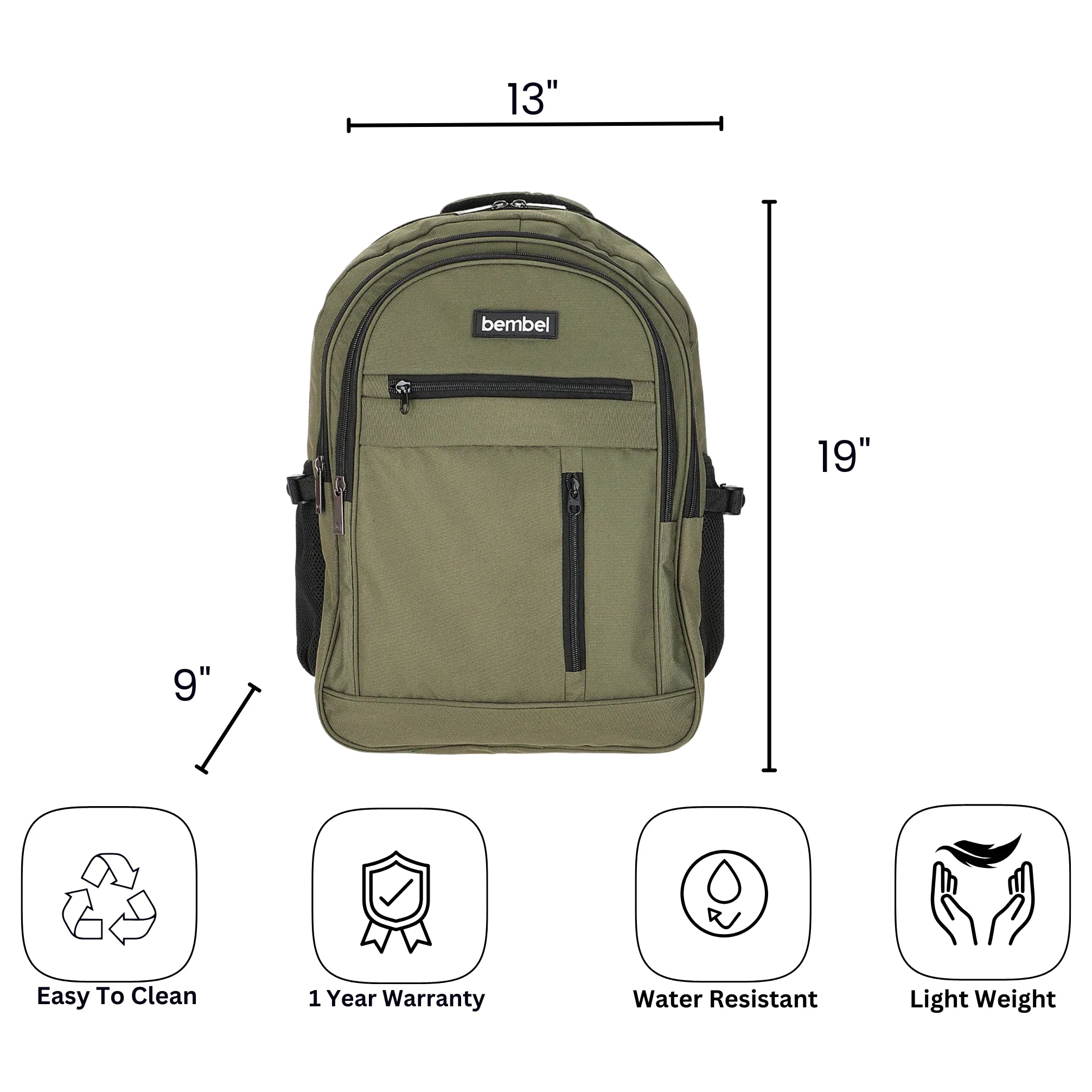 Bembel 19" Basic 2.0 - Army Green - Image 5