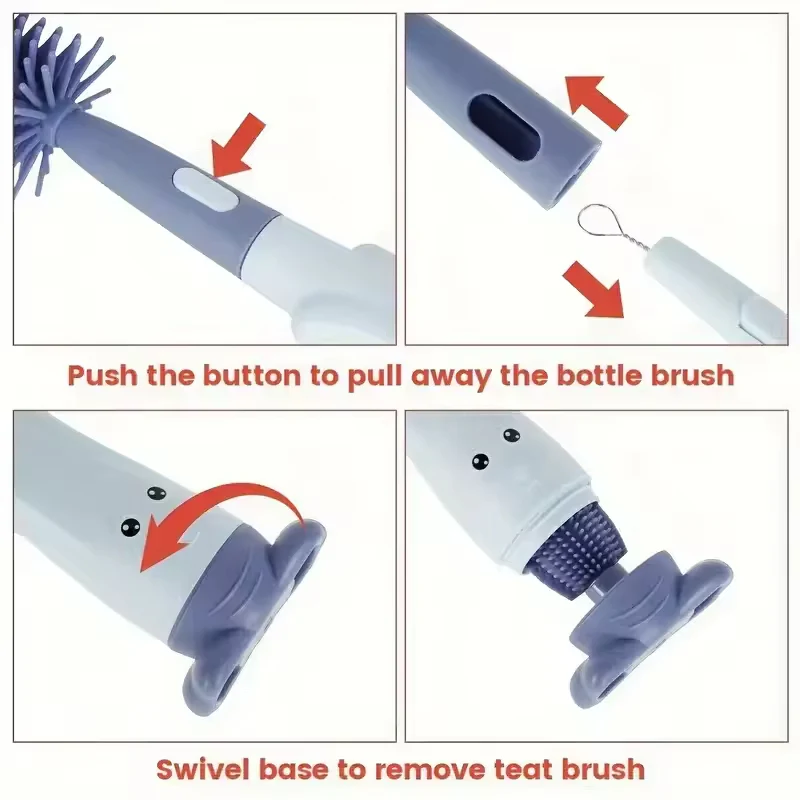 3In1 Bottle & Nipple Brush Green - Sunshine - Image 7