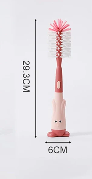 3In1 Silicon Bottle & Nipple Brush Green - Sunshine - Image 3