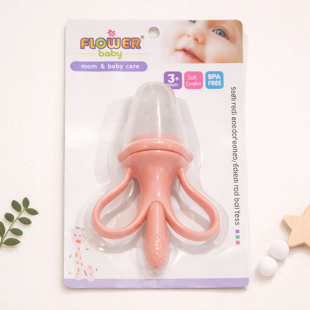 Baby 2In1 Food Soother & Teether Peach - Sunshine