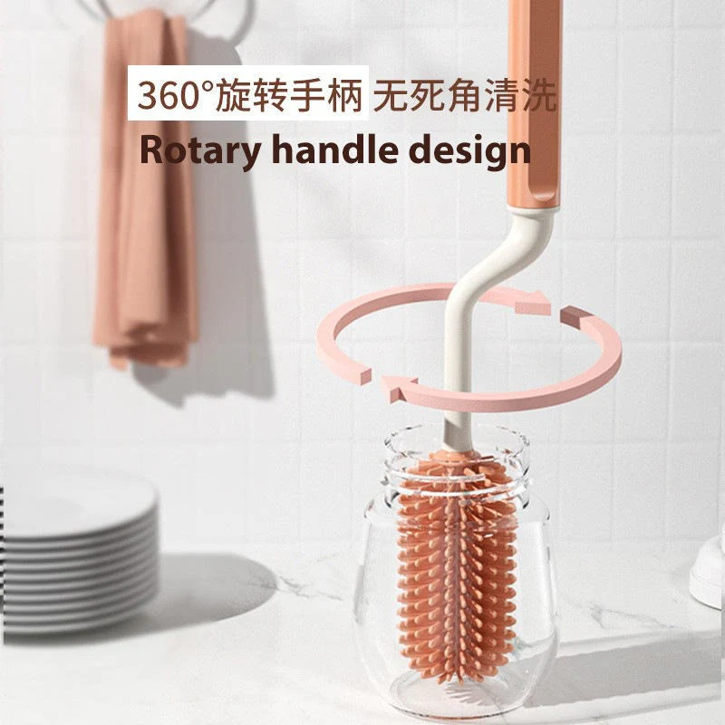 Baby 2Pcs Bottle Cleaning Brush Orange - Sunshine - Image 5