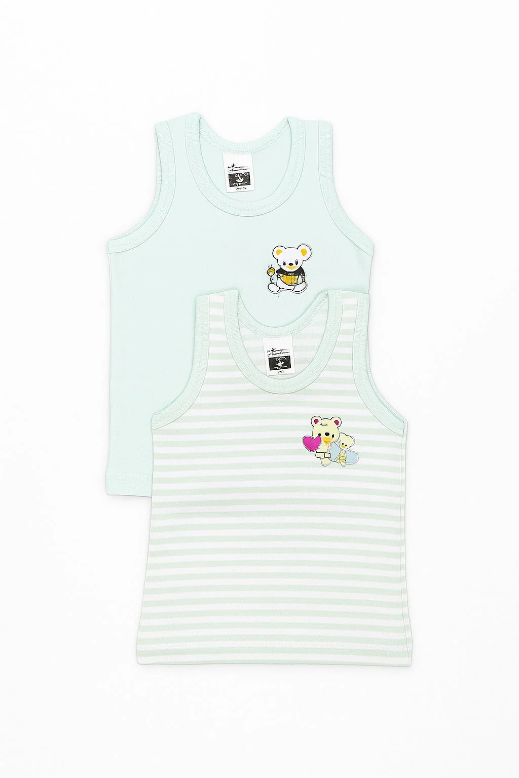 Baby 2Pcs Sandos Set Stripes Green - Sunshine - Image 4