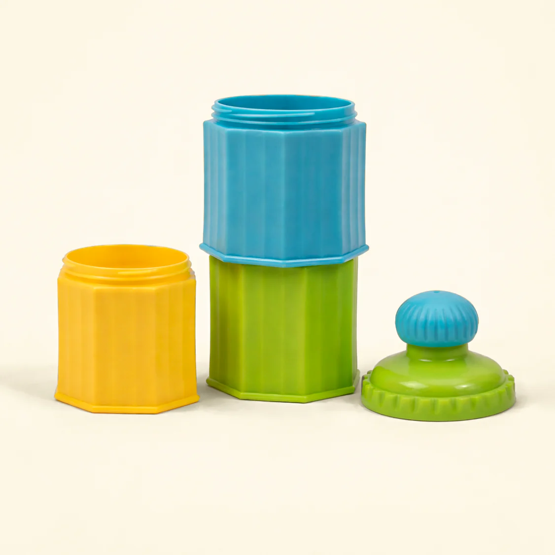 Baby 3Pcs Milk Container Blue & Green - Sunshine - Image 2