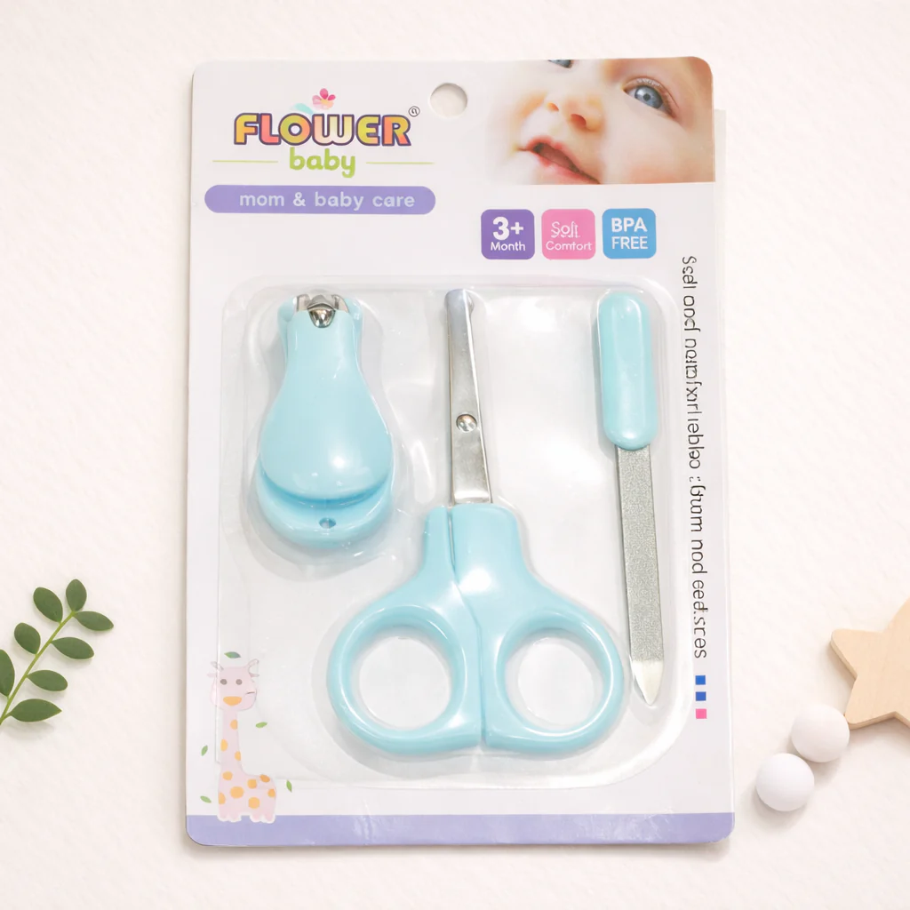 Baby 3Pcs Nail Care Set Blue - Sunshine