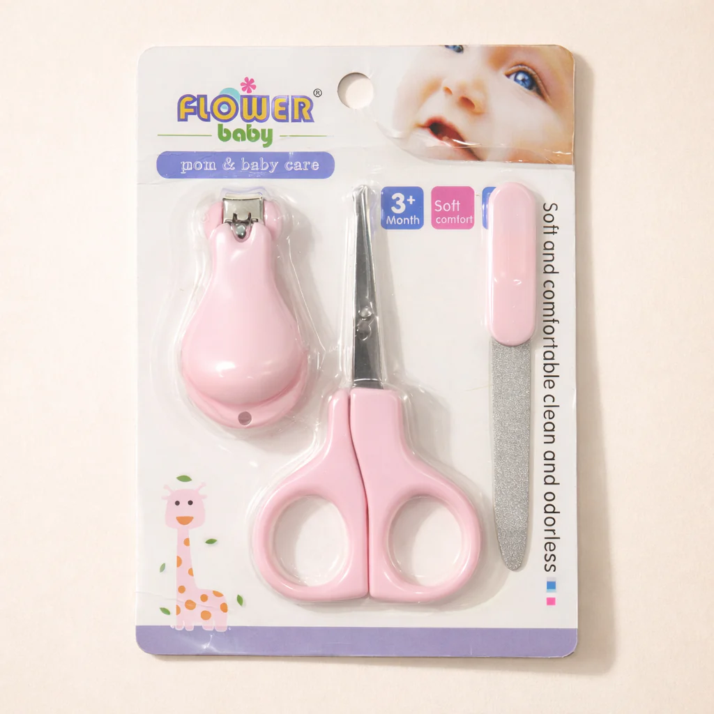 Baby 3Pcs Nail Care Set Pink - Sunshine