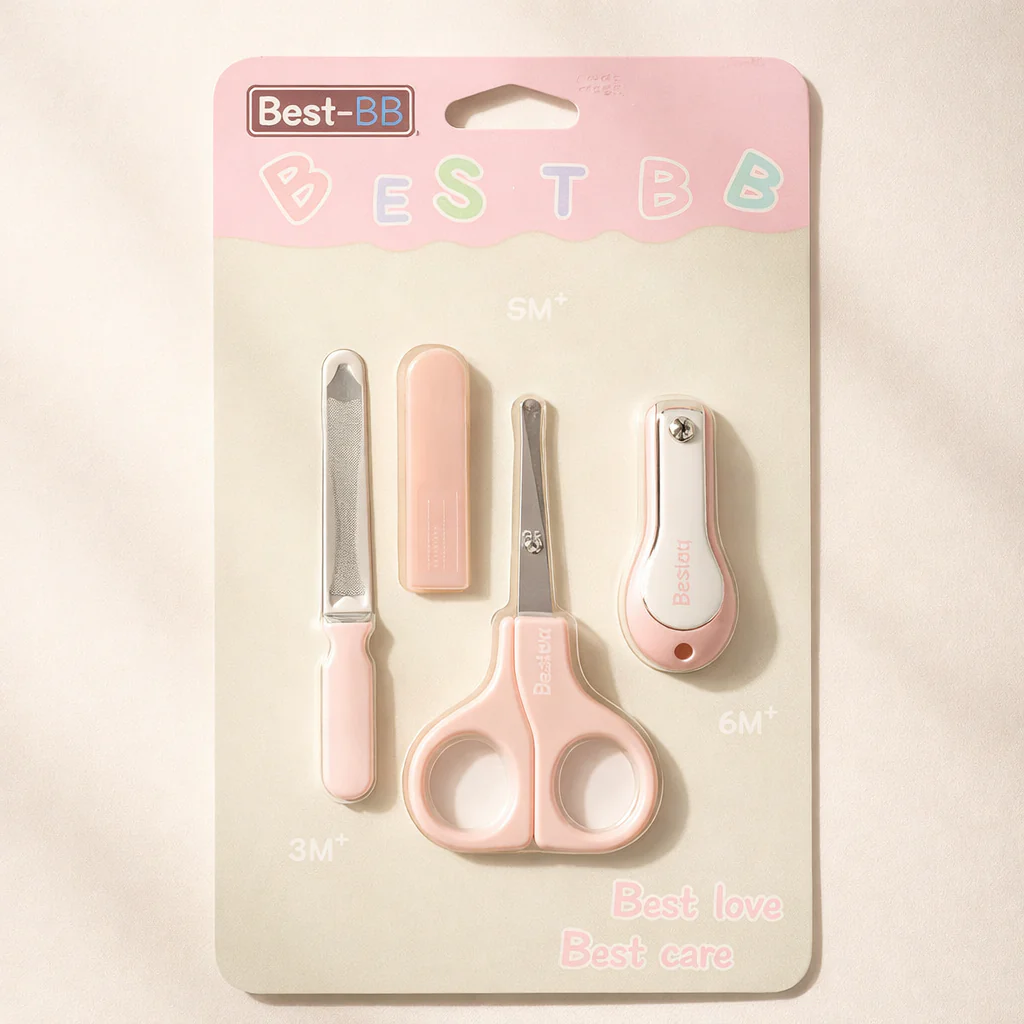 Baby 3Pcs Nail Care Set Pink - Sunshine