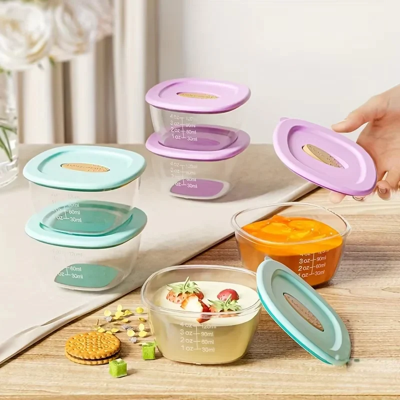 Baby 4Pcs Mini Milk Conrainers Purple & Green - Sunshine - Image 4