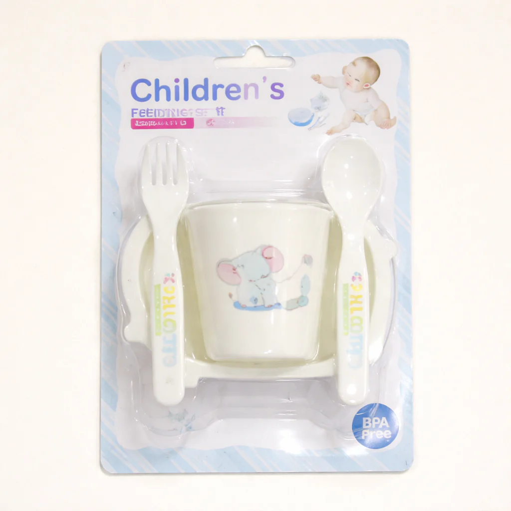 Baby 4Pcs Tableware Set Blue - Sunshine