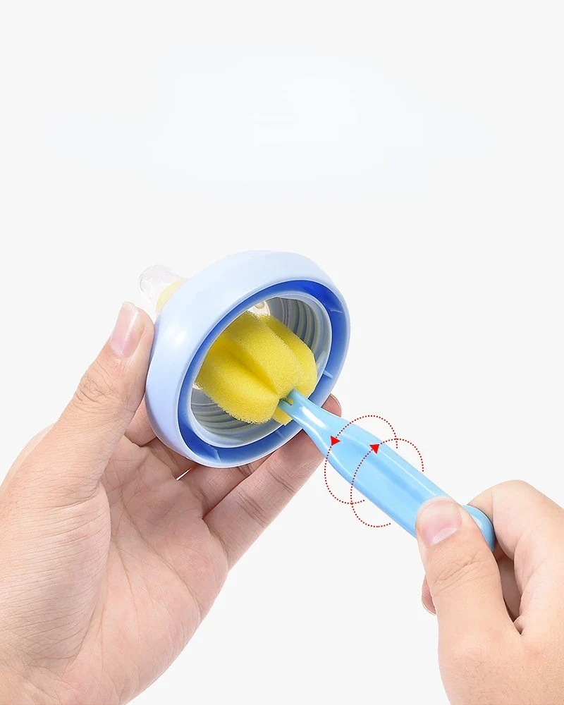 Baby 5Pcs Bottle & Nipple Brush Yellow - Sunshine - Image 6