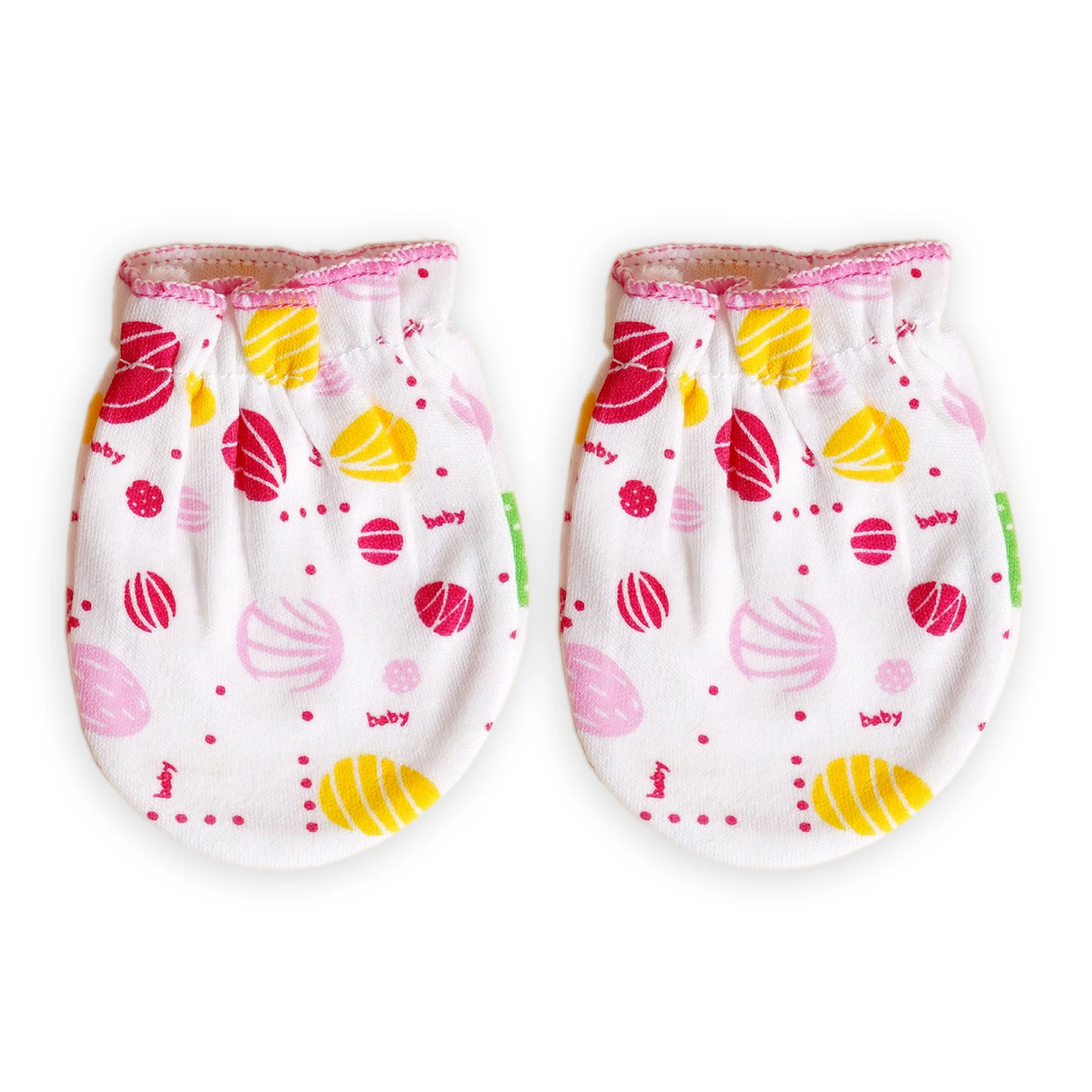 Baby 5Pcs Cap & Bib Set Hello Love Pink - Sunshine - Image 5