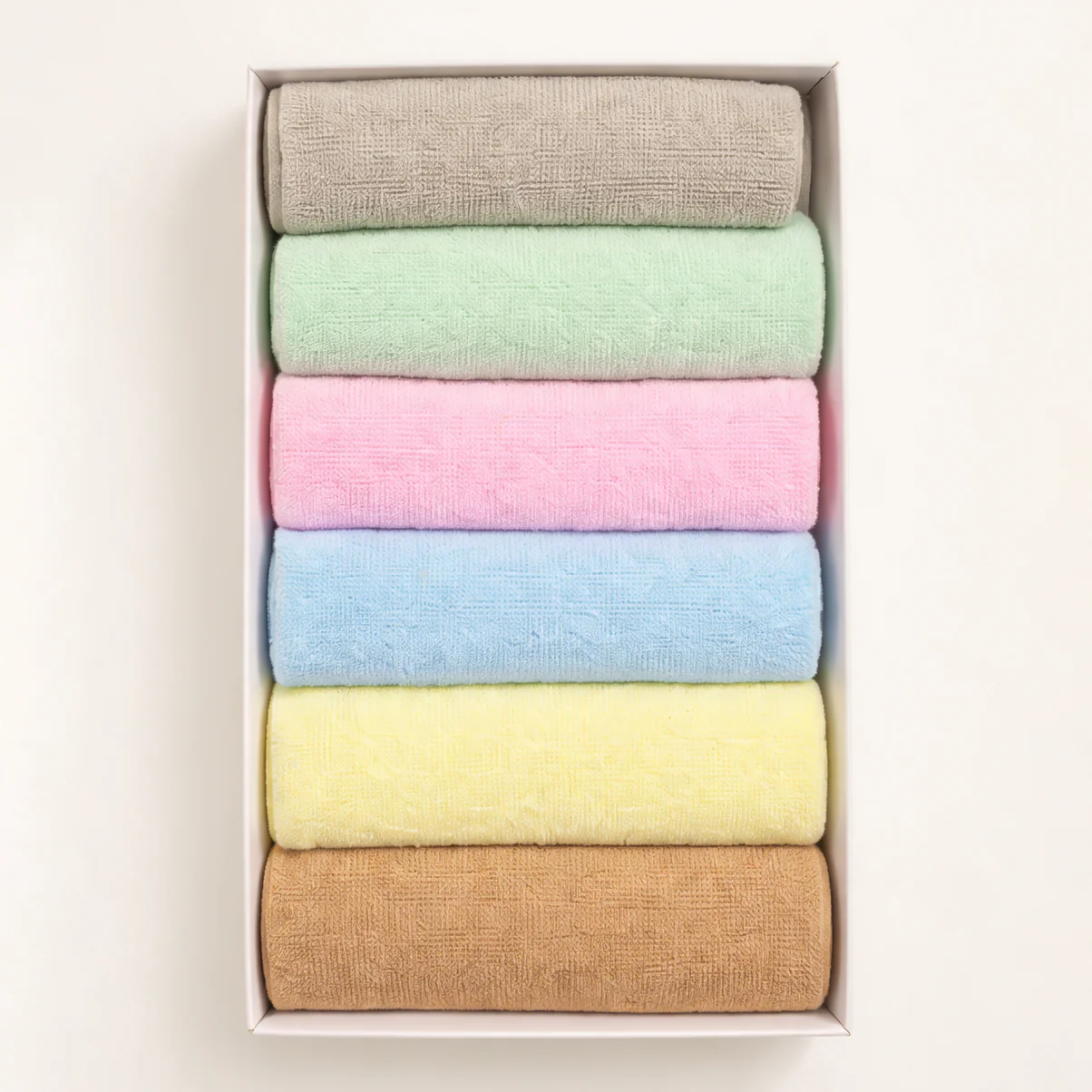 Baby 6Pcs Face Towel Set Multicolor - Topse