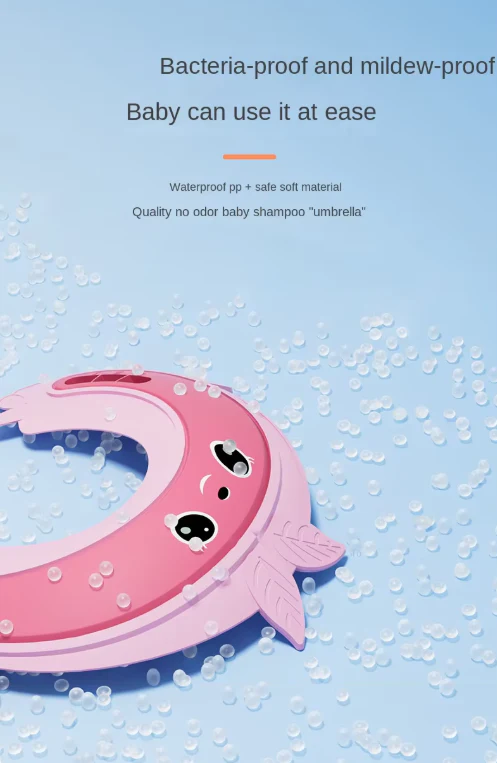 Baby Adjustable Bath Shampoo Shield Blue & Green - Topse - Image 4