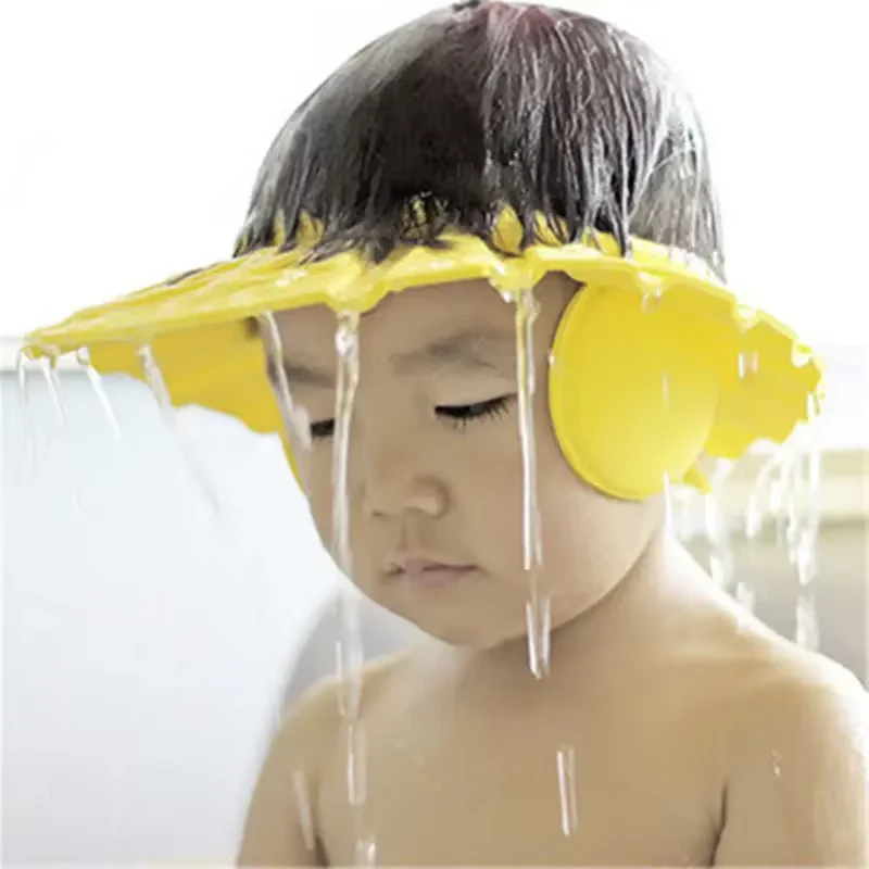 Baby Adjustable Bath Shampoo Shield Cap Purple - Topse - Image 2