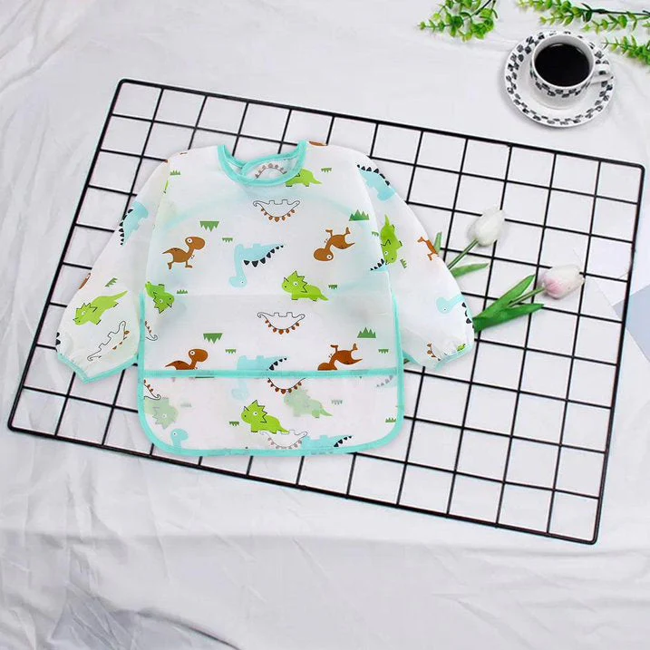 Baby Apron Bib Dinosaur See Green - Sunshine - Image 2