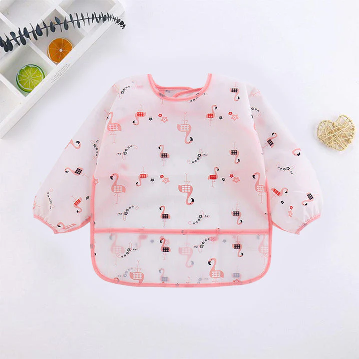 Baby Apron Bib Duck Pink - Sunshine