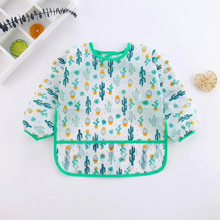 Baby Apron Bib Plants Green - Sunshine