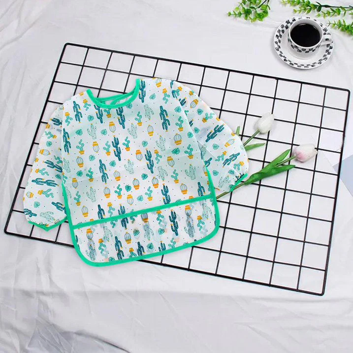 Baby Apron Bib Plants Green - Sunshine - Image 2