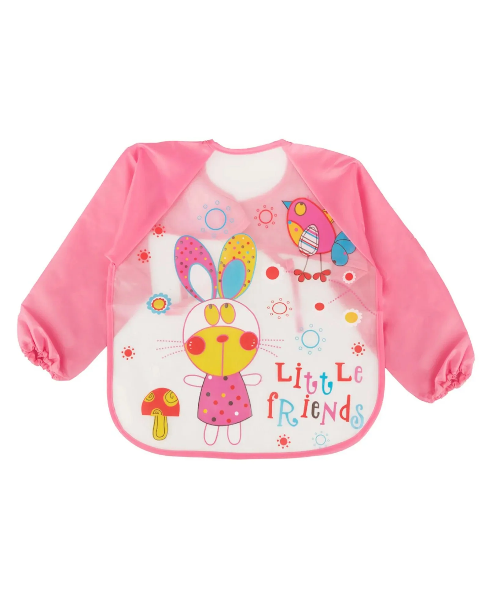 Baby Apron Bib Butterfly Pink - Sunshine