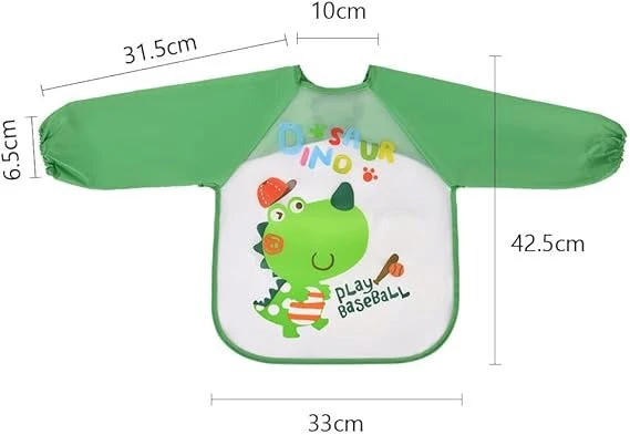 Baby Apron Bib Fishes Green - Sunshine - Image 2