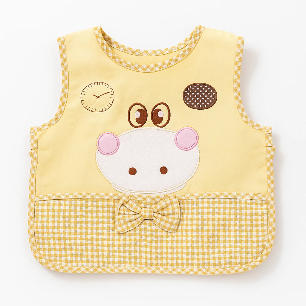 Baby Apron Bib Moo Brown - Sunshine - Image 2