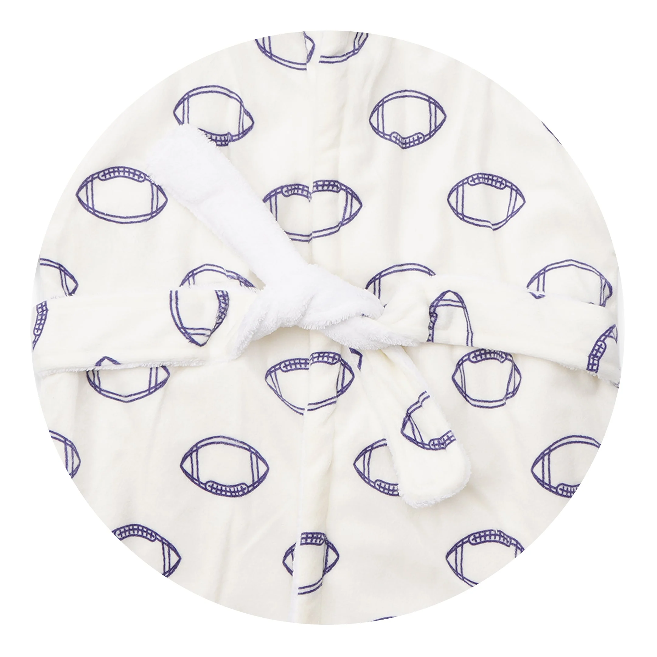 Baby Bathrobe Printed Football - Sunshine - Image 3