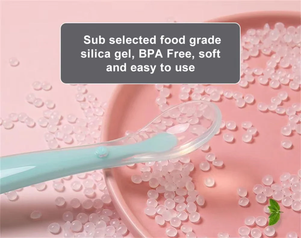 Baby Bendable Silicon Feeding Spoon Peach - Sunshine - Image 3