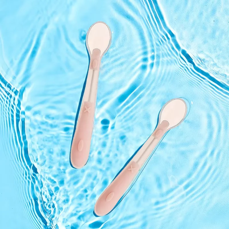 Baby Bendable Silicone Feeding Spoon Pink - Sunshine - Image 5