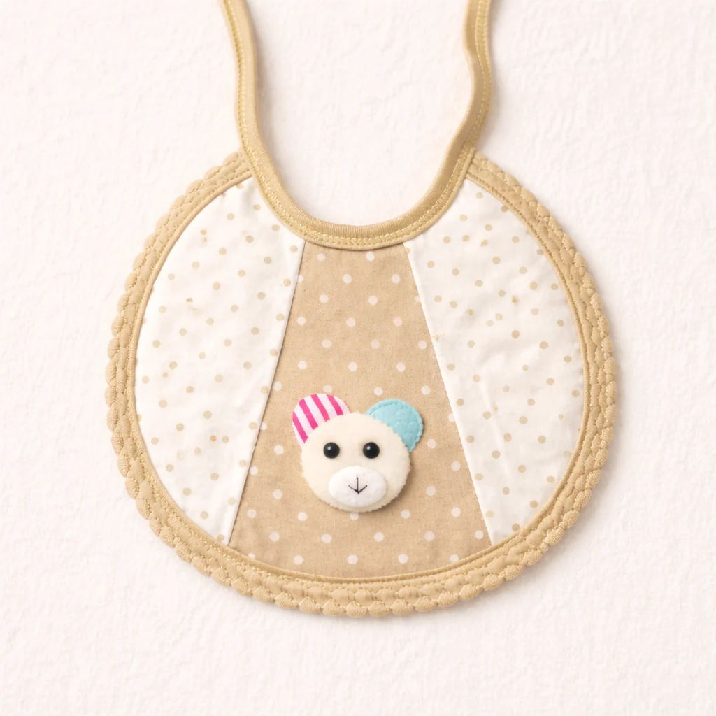 Baby Bib Bear Brown - Sunshine