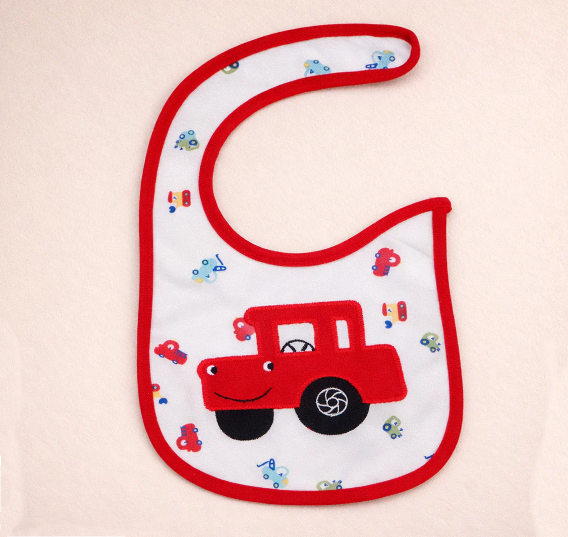 Baby Bib Car Red - Topse