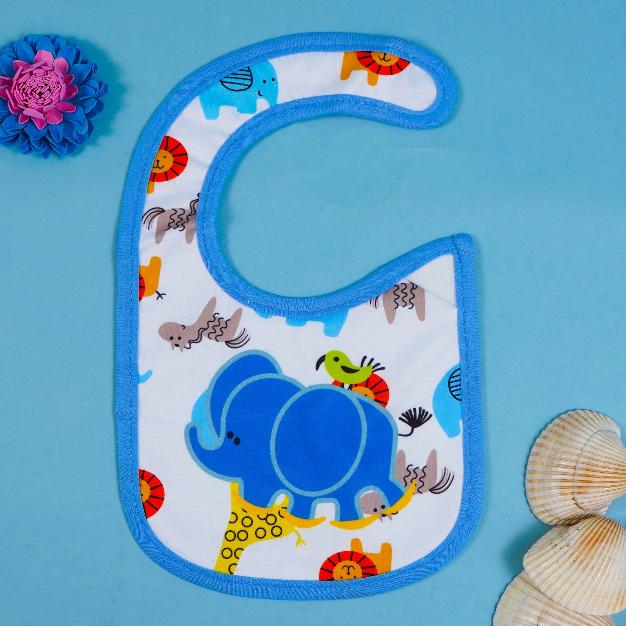 Baby Bib Elephant Blue - Sunshine - Image 2
