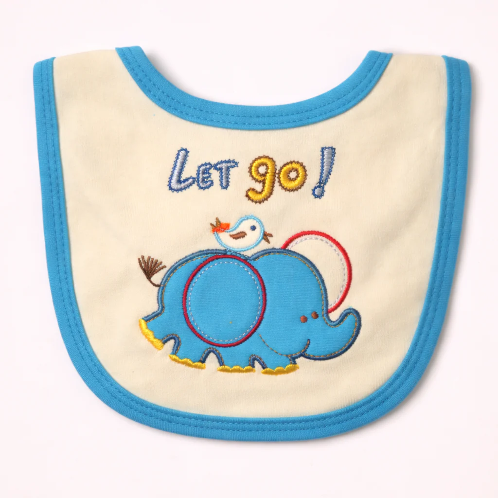 Baby Bib Elephant Yellow & Blue - Sunshine
