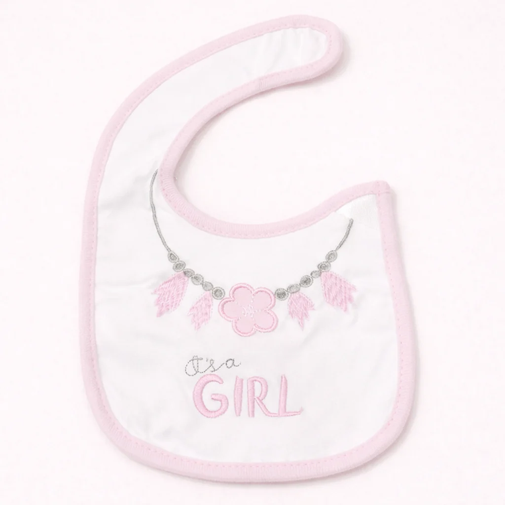 Baby Bib Flower Pink - Sunshine