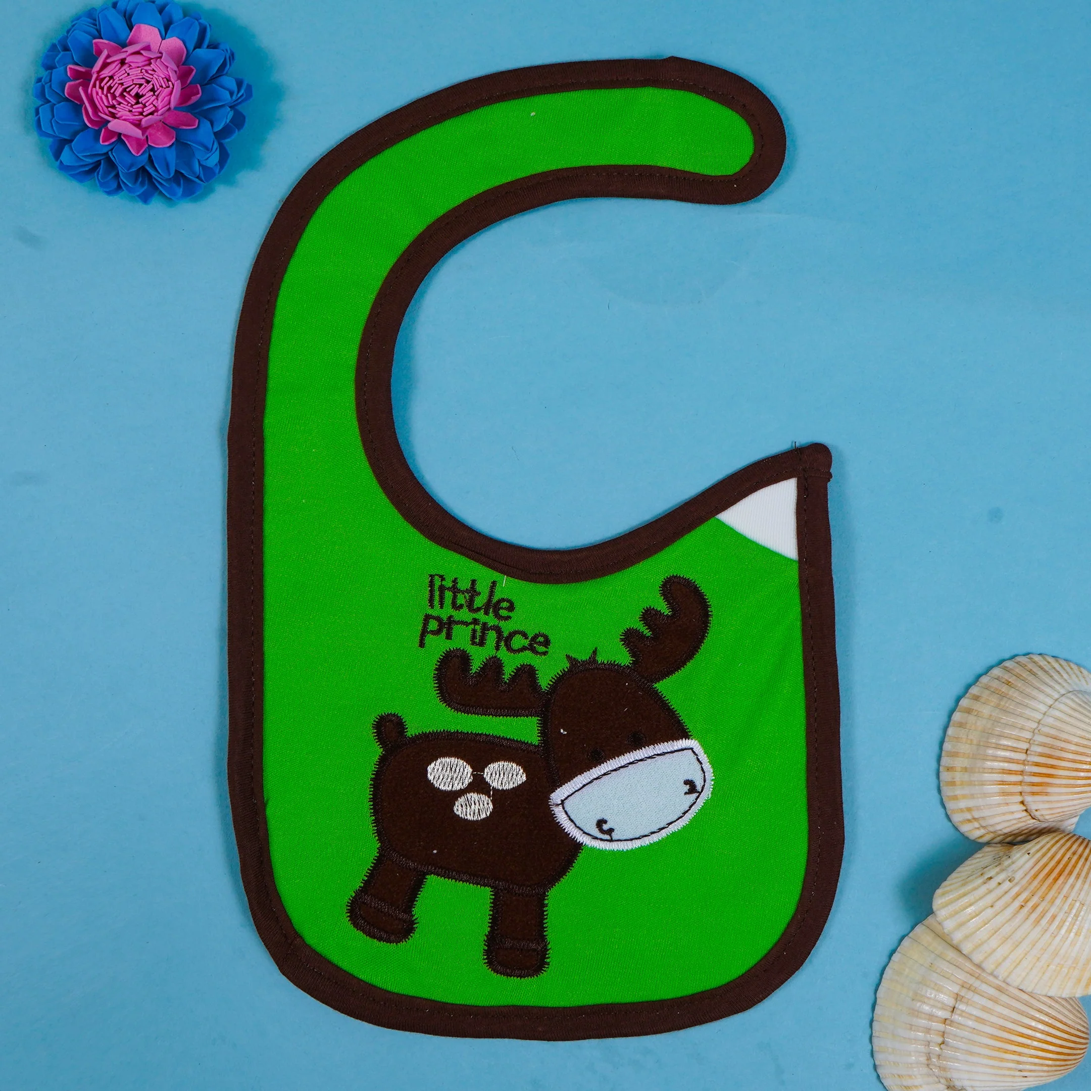 Baby Bib Little Prince Brown - Sunshine - Image 2