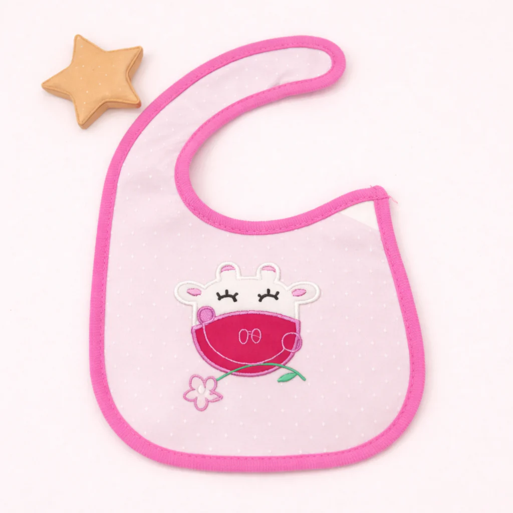 Baby Bib Moo Pink - Sunshine