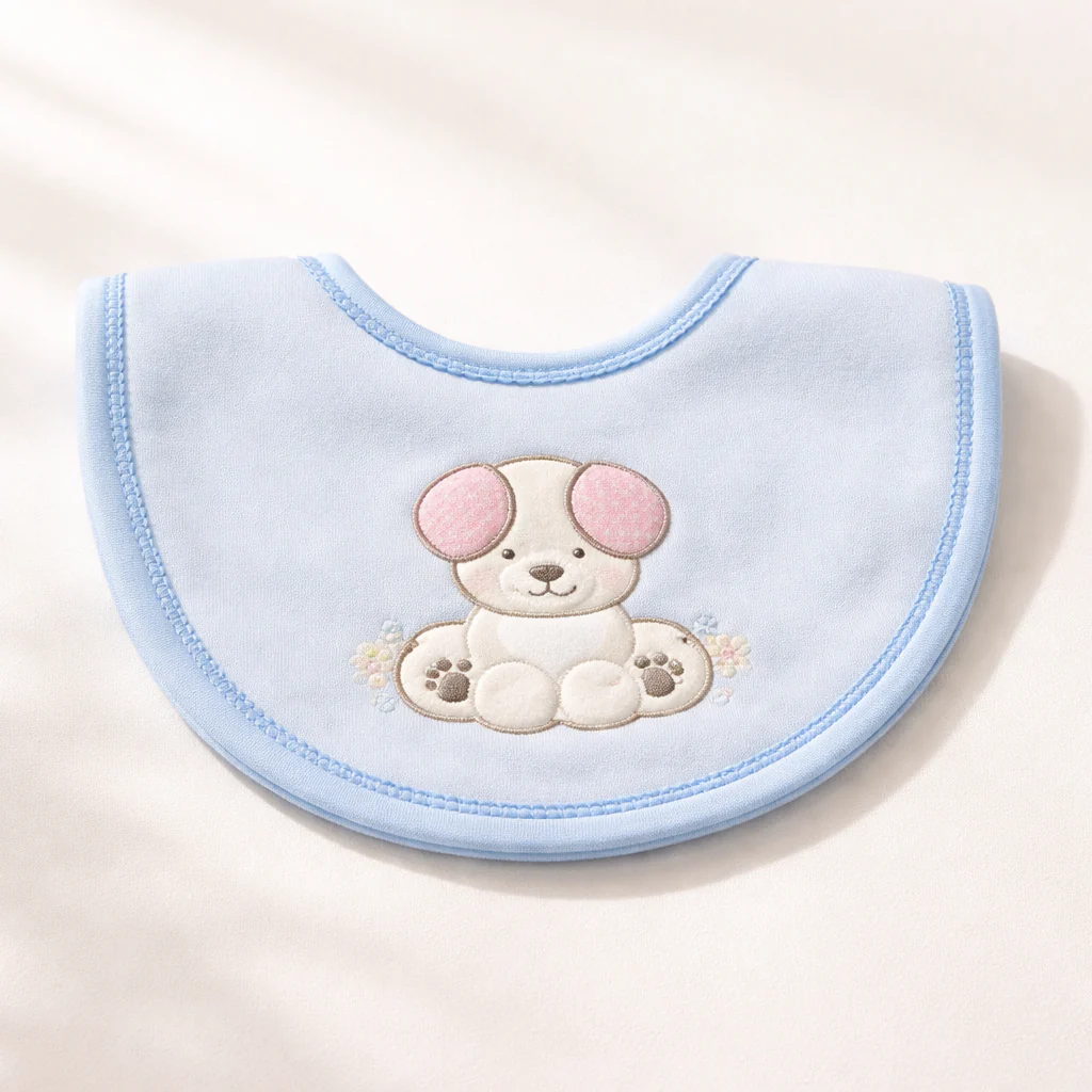 Baby Bib Puppy Blue - Sunshine