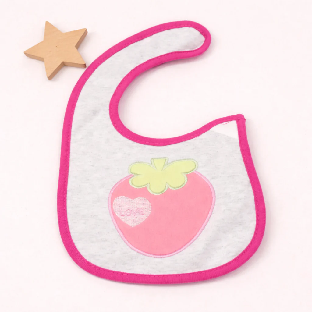 Baby Bib Strawberry Pink - Sunshine