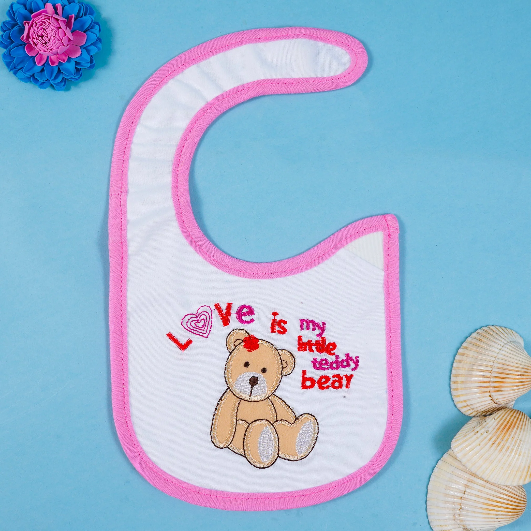 Baby Bib Teddy Bear Pink - Sunshine - Image 2