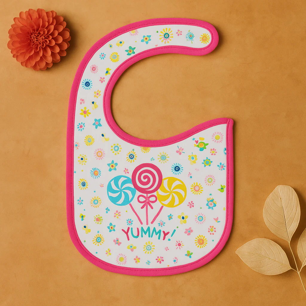 Baby Bib Yummy Candy Pink - Sunshine