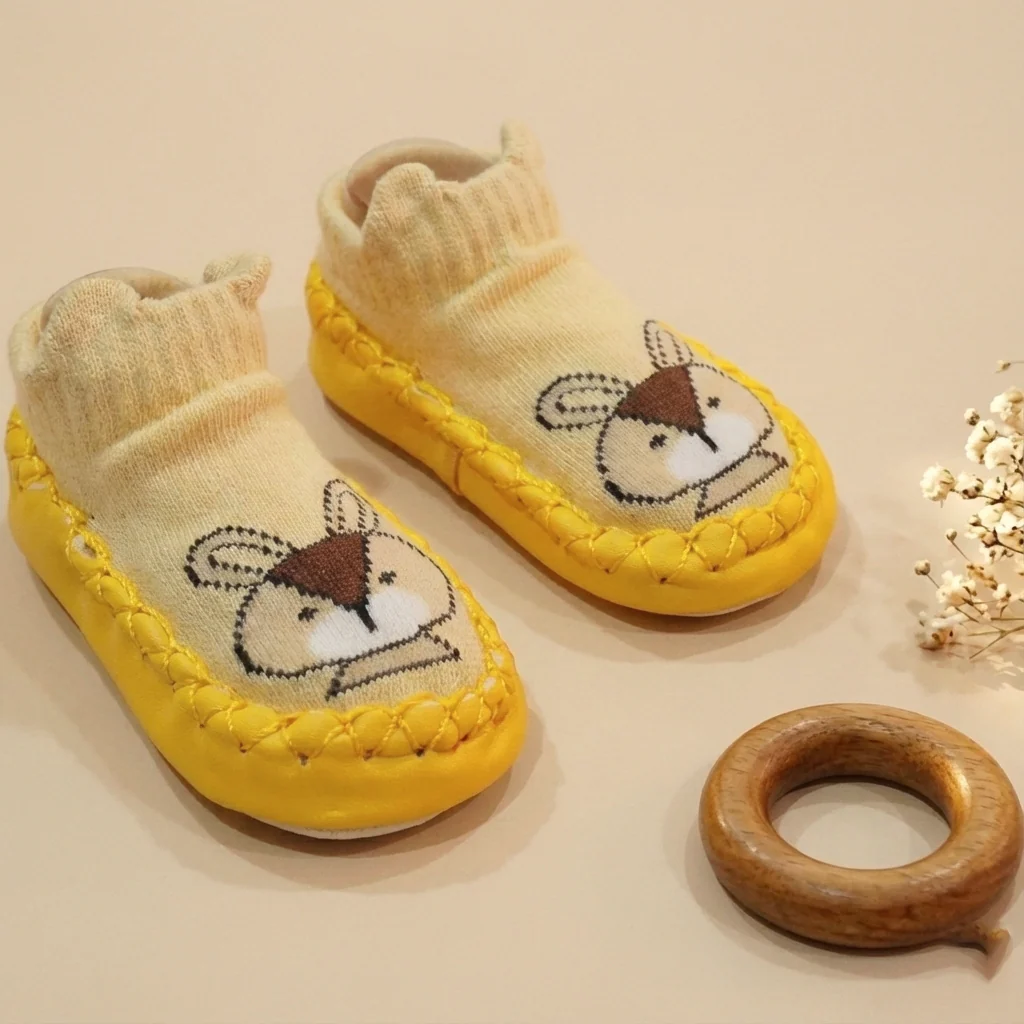 Baby Bootie Rabbit Yellow (0-6 Months) - Sunshine - Image 2