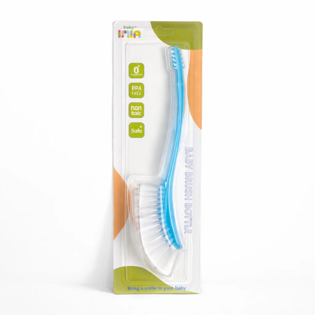 Baby Bottle & Nipple Brush Blue - Topse