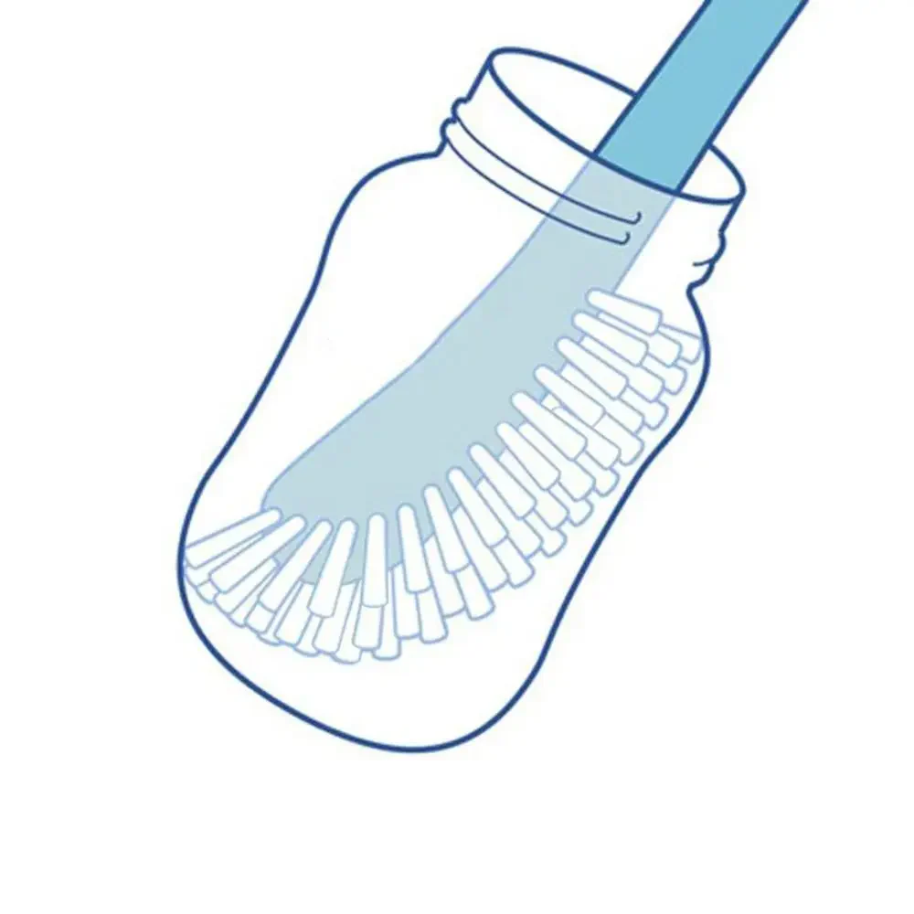 Baby Bottle & Nipple Brush Blue - Topse - Image 2