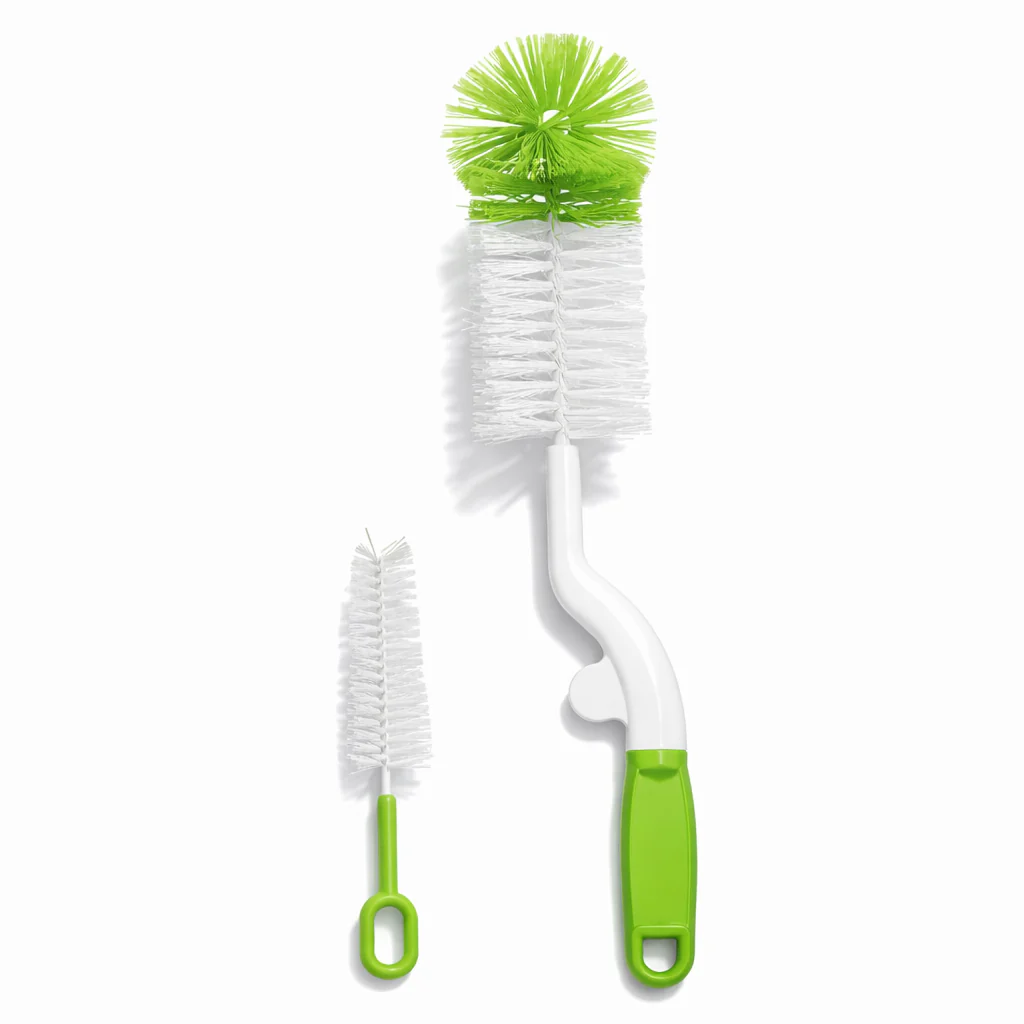 Baby Bottle & Nipple Brush Green - Topse