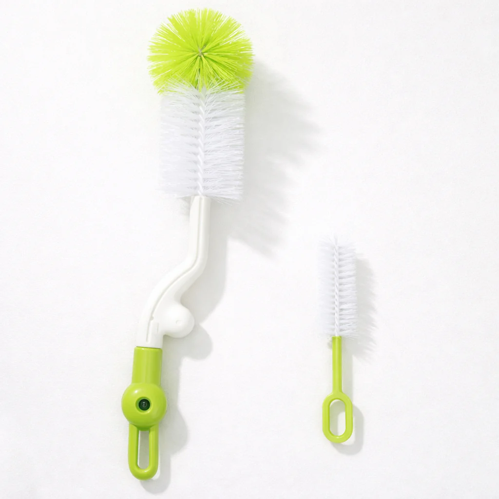 Baby Bottle & Nipple Brush Green - Topse