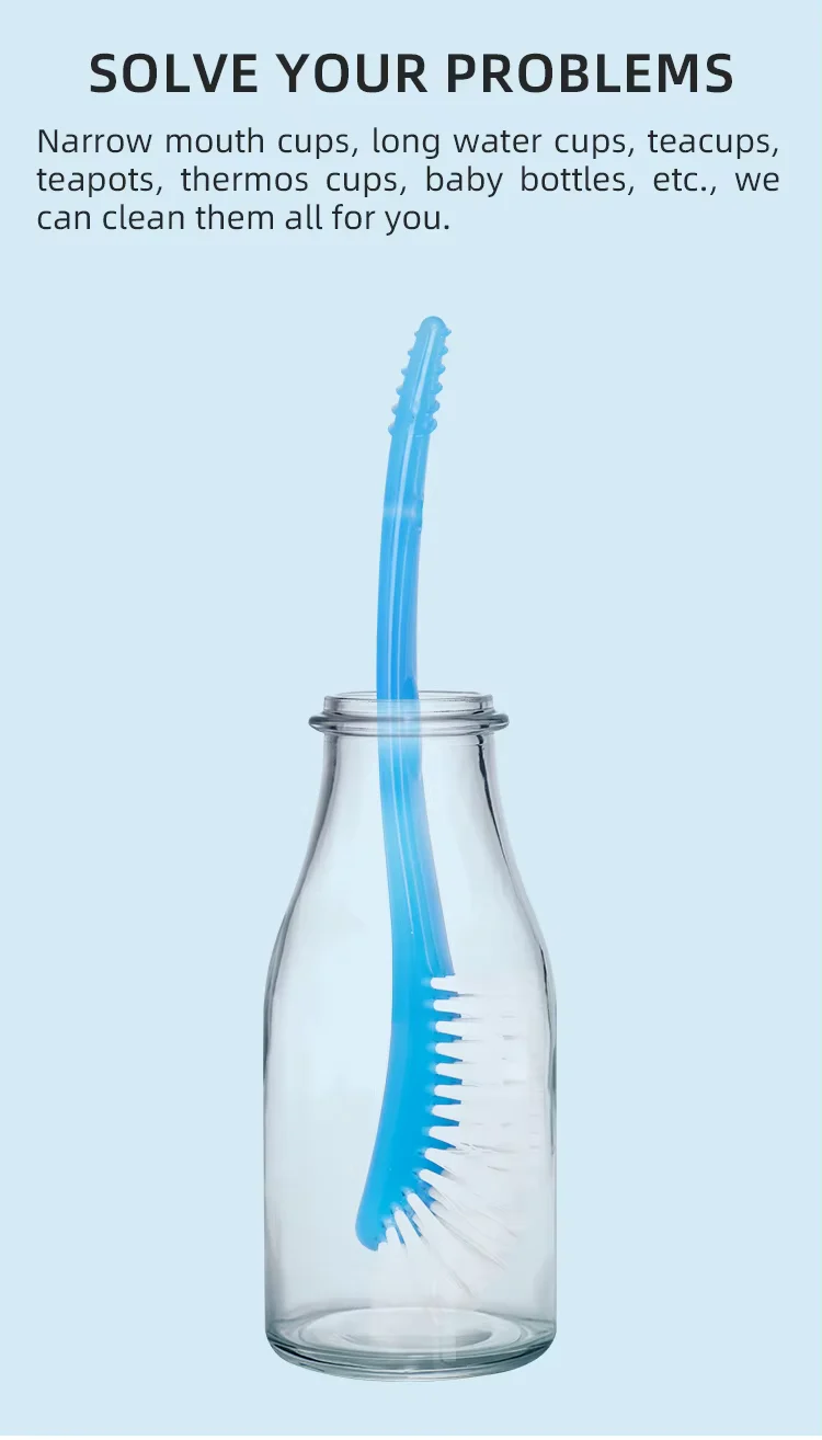 Baby Bottle & Nipple Brush Sea Green - Topse - Image 6