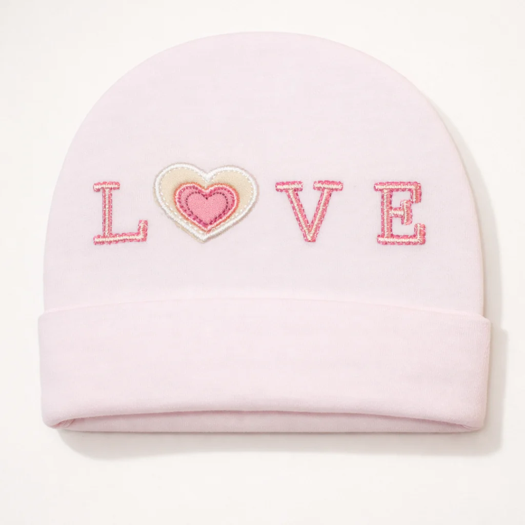 Baby Cap Love Baby Pink - Sunshine