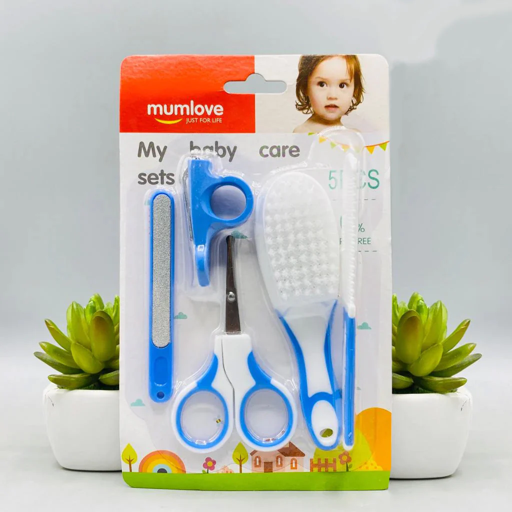 Baby Grooming Kit 5 Pcs Blue - Sunshine